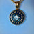 Love + Gratitude pendant Oxidized Bronze, White Topaz