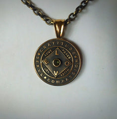 Copy of Love + Gratitude Oxidized Bronze with Moldavite