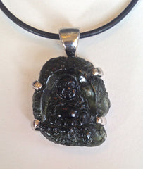 Moldavite Buddha