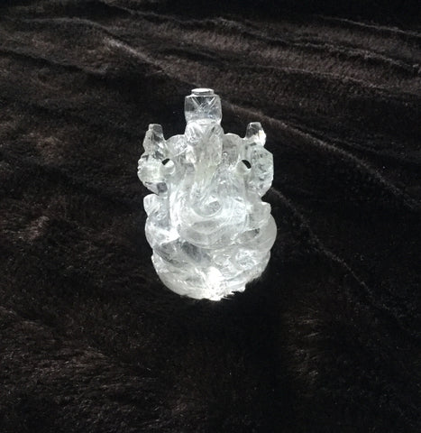 Ganesha carved Quartz
