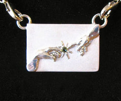 Sterling Silver Reconnection Star and Moldavite