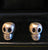 Sterling Silver Skull Cufflinks