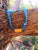 Aqua aura and Tibetan gold necklace