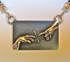Oxidized Sterling Silver Reconnection Medallion