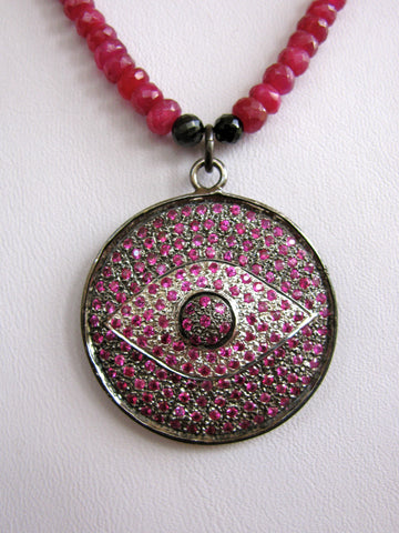 Ruby Eye Necklace
