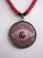 Ruby Eye Necklace