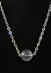Crystal Heart Stone on Chain