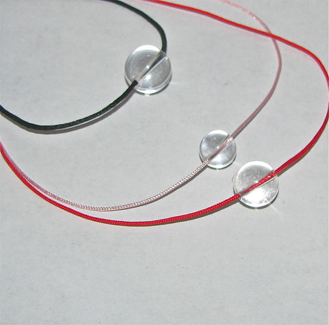 Heart Stones on Silk Cord