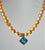 Golden Aura Necklace with Pendant