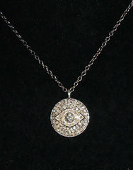 Diamond Eye Pendant on chain